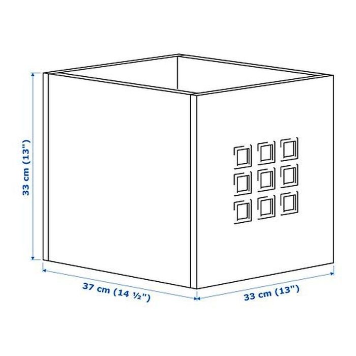Caixa Lekman cinza ikea