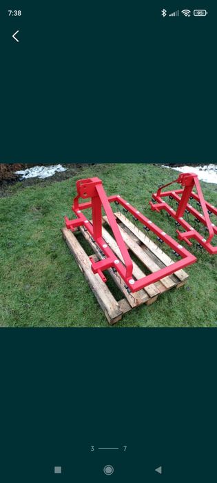 Areator grabie do ciągnika minitraktora