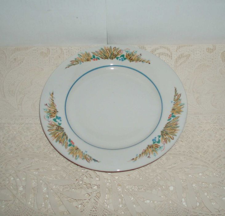 Фарфор новое трио детской посуды  чашка тарелка Барановка