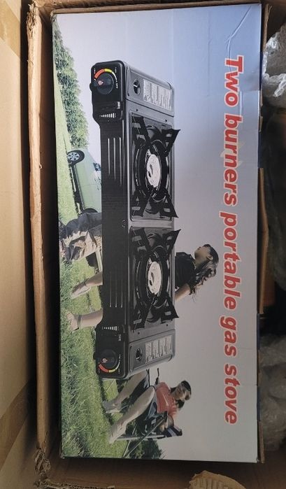 Портативна газова плита на 2 комфорки