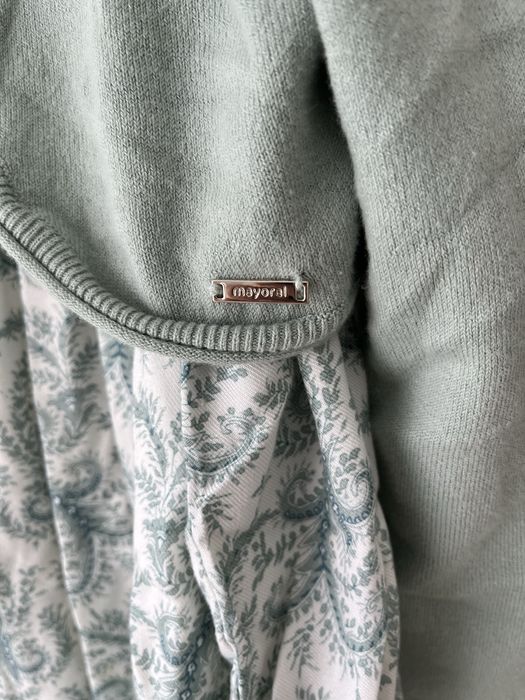 Casaco verde de malha