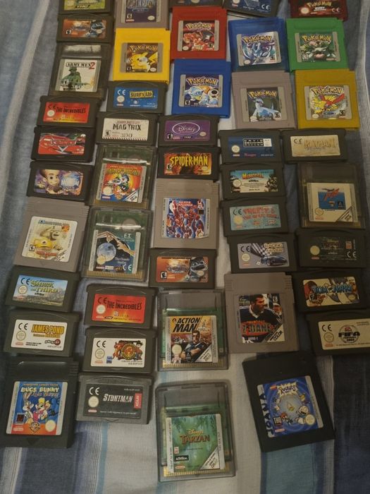 Game Boy games: Pokémon, The Legend of Zelda, Mario, Dragon Ball, GBA, Color, Advance64563931054979123
