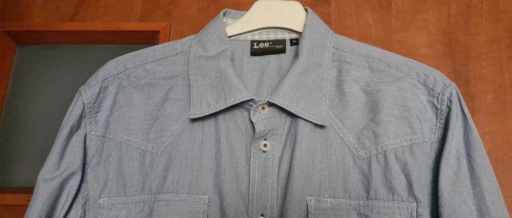 Lee koszula męska w delikatne cienkie paseczki roz XL