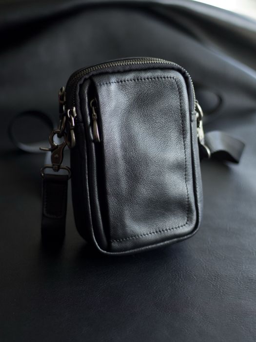 Сумка чоловіча шкіряна через плече. Кроссбоді / плантетка / барсетка