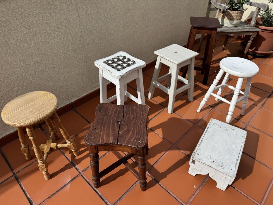 Banco rustico de madeira antigo (preço desde 15€)