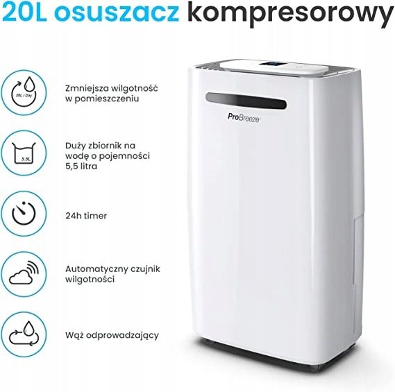 NEW!Очищувач повітря probreeze pb-08-eu 365 в 20 l/24 h