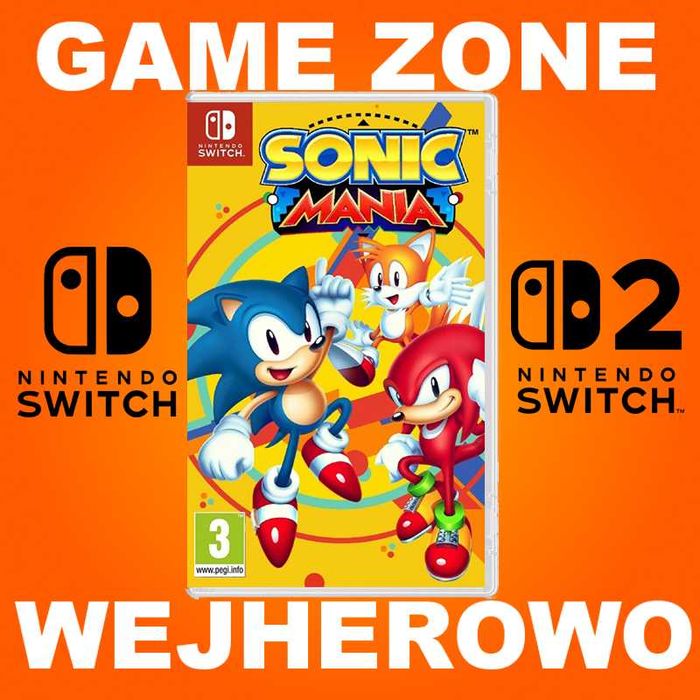 SONIC Mania Nintendo SWITCH + Lite + Oled + SWITCH 2 sklep Wejherowo