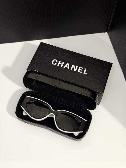 Окуляри chanel чорно-білі