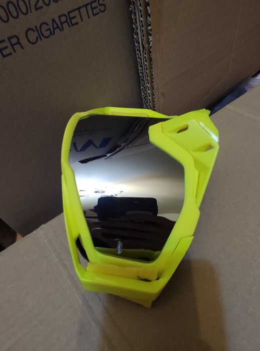 Okulary gogle ochronne Cross Quad motor motocykl do kasku lustrzanki