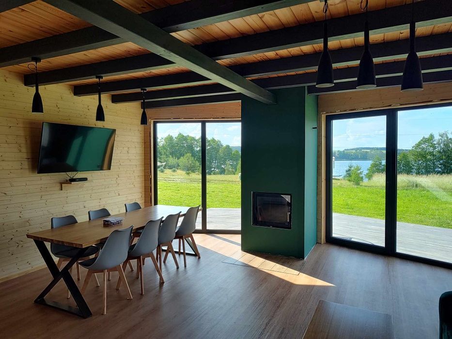 Domek nad jeziorem, 8 osobowy..las..cisza...wędkowanie