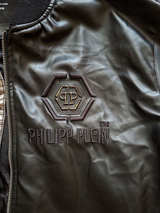 Куртка, бомбер з еко-шкіри philipp plein