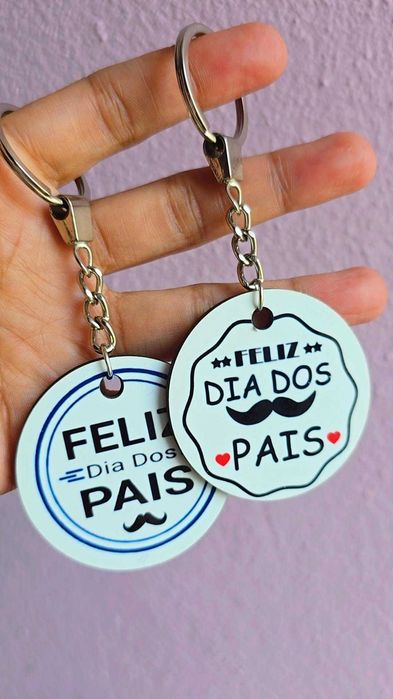 Chaveiros personalizados sublimados. Presente natal perfeito