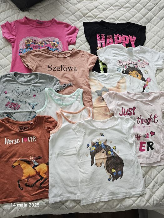 Paka ubranek 110/116 ok 40szt +GRATIS