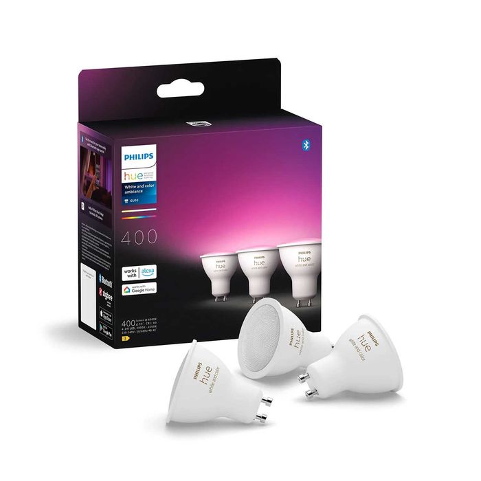 3x Żarówka GU10 Phillips Hue 400lm NOWE