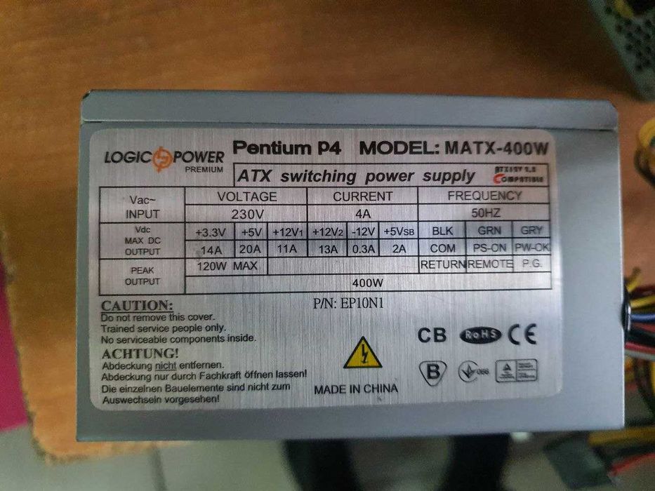 Блок питания 
Блок питания 400 Вт LogicPower MATX-400W SFX 8 см нераб