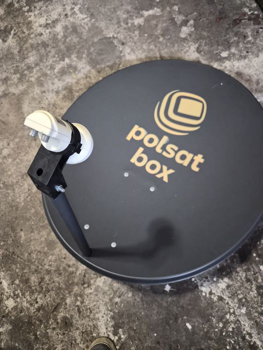 ANTENA SATELITARNA CYFROWY POLSAT BOX HD ORYGINALNA 70 cm Grafitowa