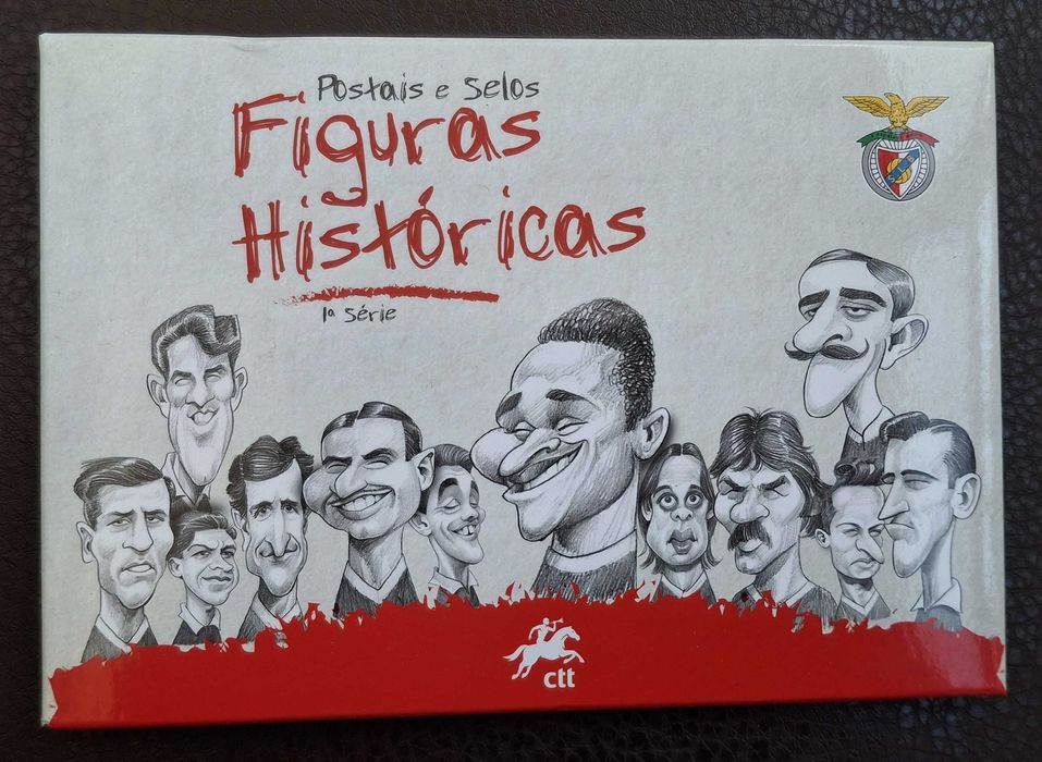 Benfica (figuras históricas) - 12 selos + 12 postais - 1ª série (novo)