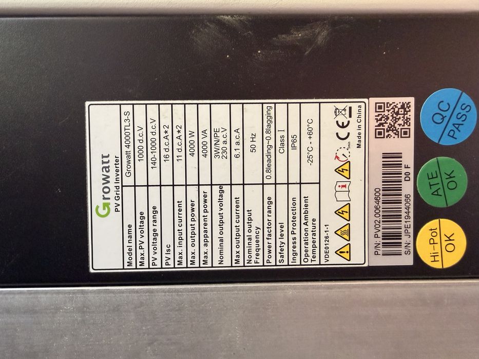 Falownik Growatt 4000 TL3-S