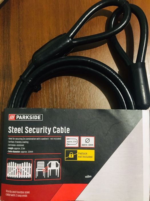 Противоугонный трос для мотоцикла скутера велосипеда