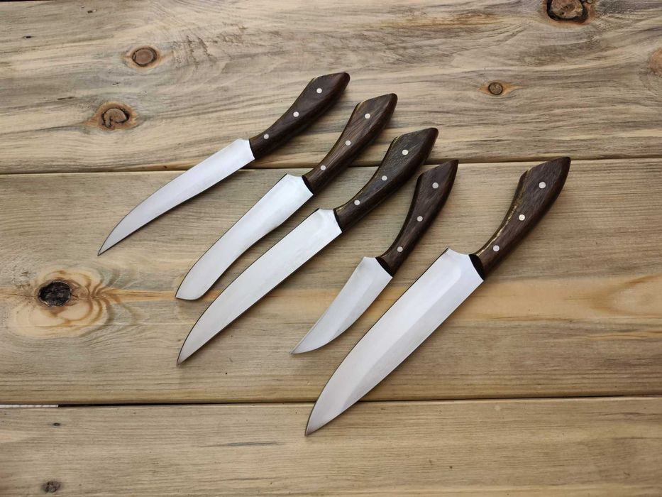 Кухонний набір ножів ручна робота 95х18 59hrc \ Лисячий Хвіст набор