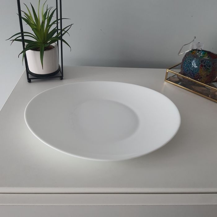 Talerz Płytki obiadowy biały owalny NOWY