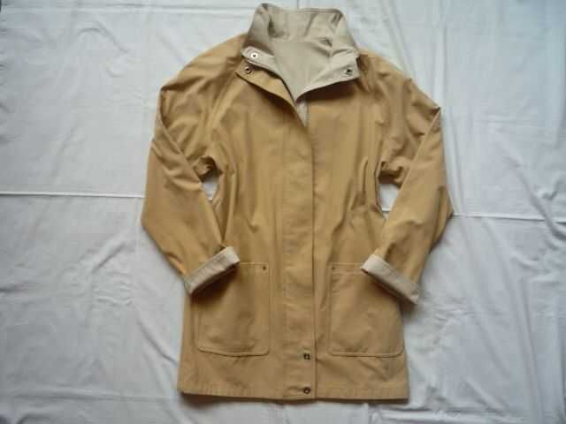 Kurtka 40/L 42/XL Dwustronna Beżowa Lekka Wiosenna
