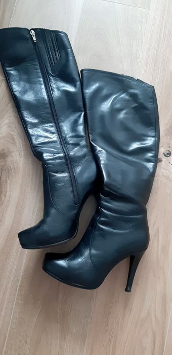 Kozaki Baldowski, skóra naturalna, rozm. 38