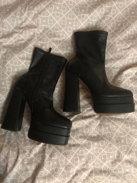 Ботильоны на платформе, чёрные