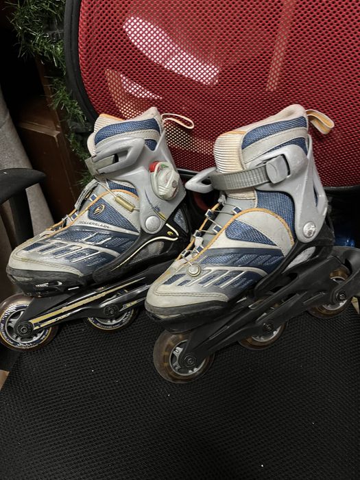 Patins em linha criança Rollerblade - tamanho ajustável  29 a 34