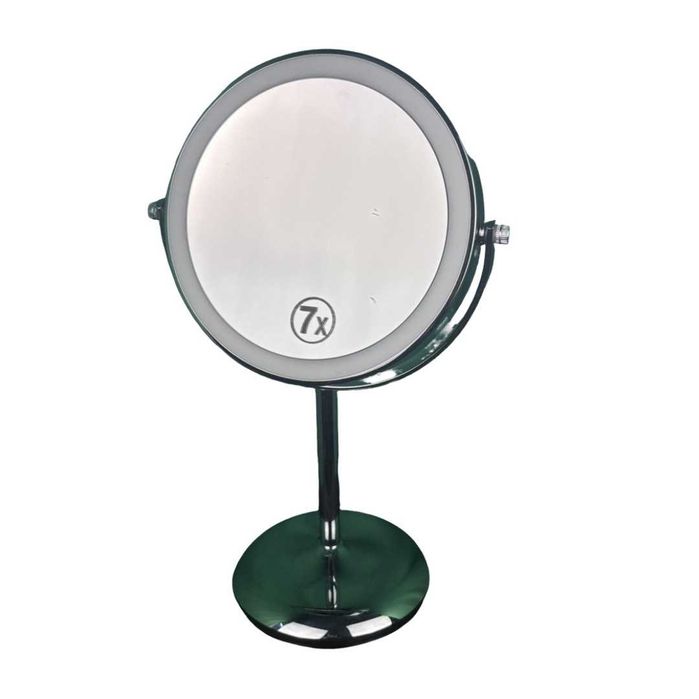 Lusterko kosmetyczne dwustronne LED