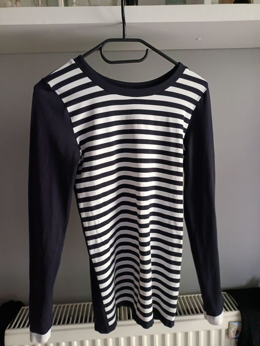 Bluzka w paski Gatta bodywear S 36 granatowo biała