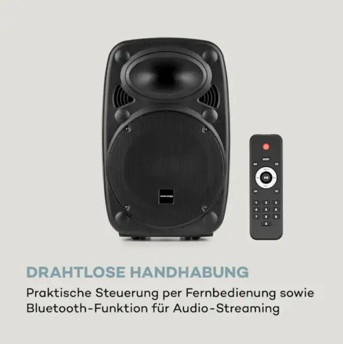 Акумуляторна мобільна колонка Auna 15" sub BT/USB/AUX 2xmicro 1000 Вт УЦІНКА