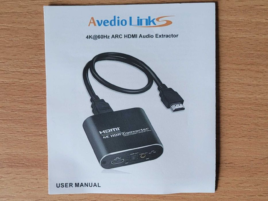 Ekstraktor Audio HDMI 2.1 Avedio Links 8K 60Hz 4K 120Hz eARC HDR10