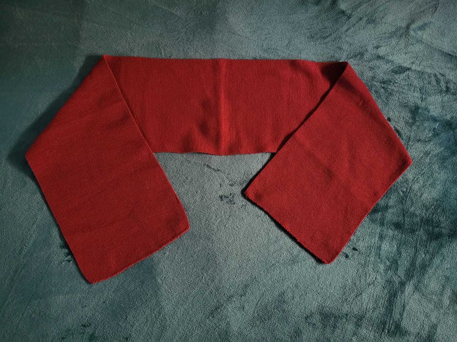 Cachecóis inverno vermelho e branco