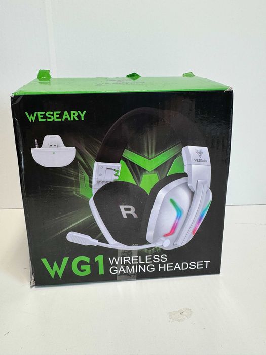 Weseary wg1 słuchawki gamingowe  bezprazewodowe 2.4GHz bluetooth led pc ps4