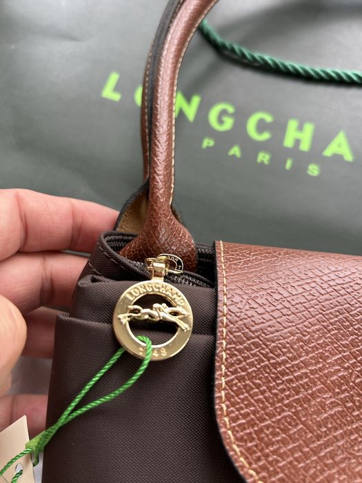 Longchamp torebka brązowa M
