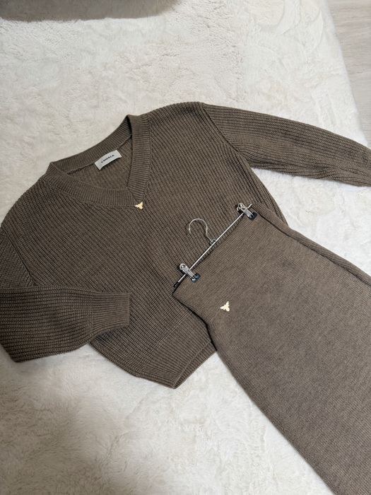 Комплект кофта та спідниці бежевий T.mosca S/M