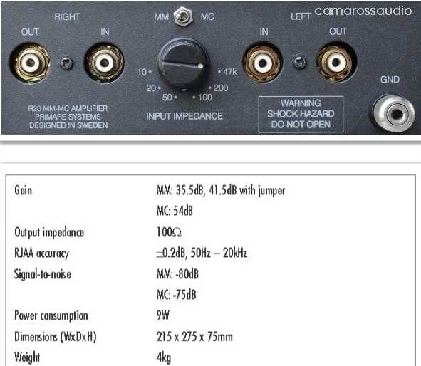 Продам фонокорректор шведской компании Primare Systems AB R20