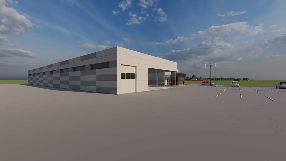 Hala magazynowa w Łomży