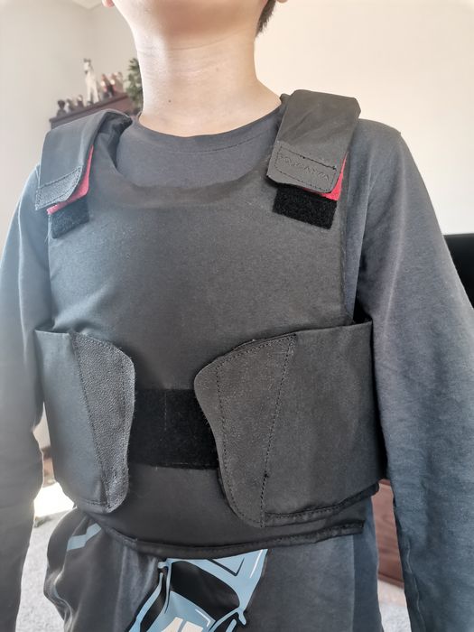 Colete de proteção + Toque de equitação criança – Excelente estado