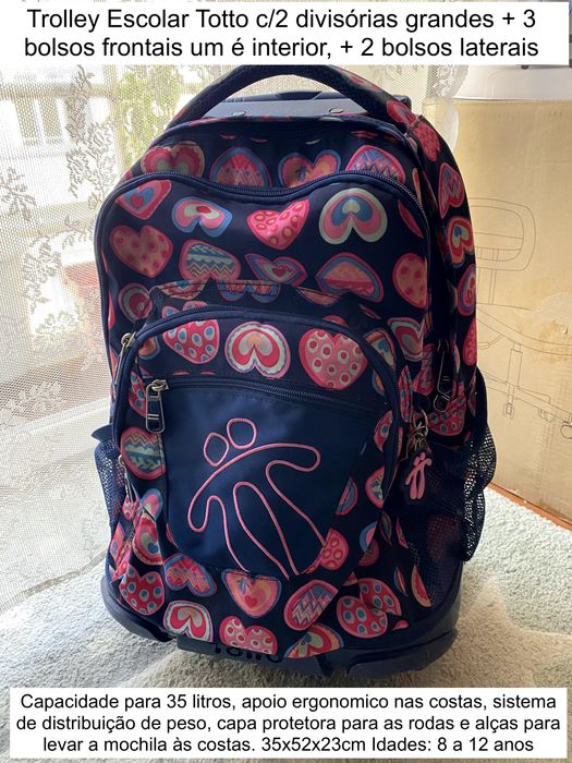 Mochilas e Trolleys Escolares Novas