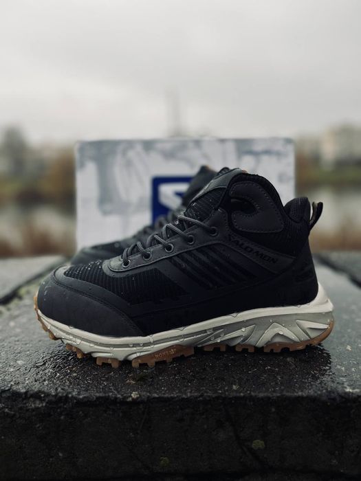 Мужские зимние кроссовки Salomon Спортивные термо кросівки саломон