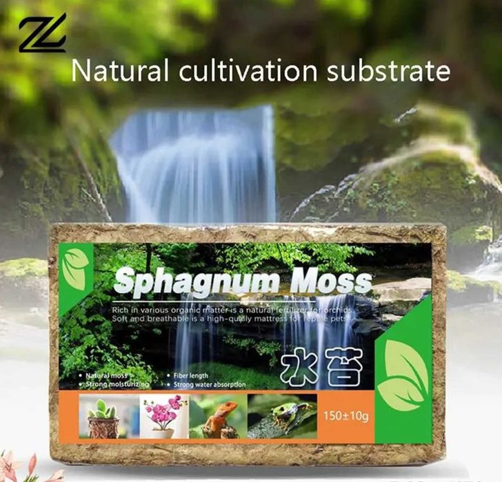 Ukorzeniacz Mech Torfowiec Sphagnum Moss 150g 12L Kwiaty Storczyk Gad