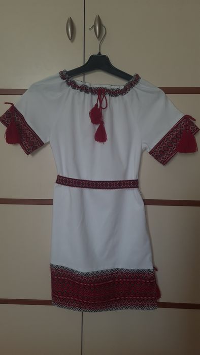 Вишиванка-сукня для дівчинки 7-9 р.