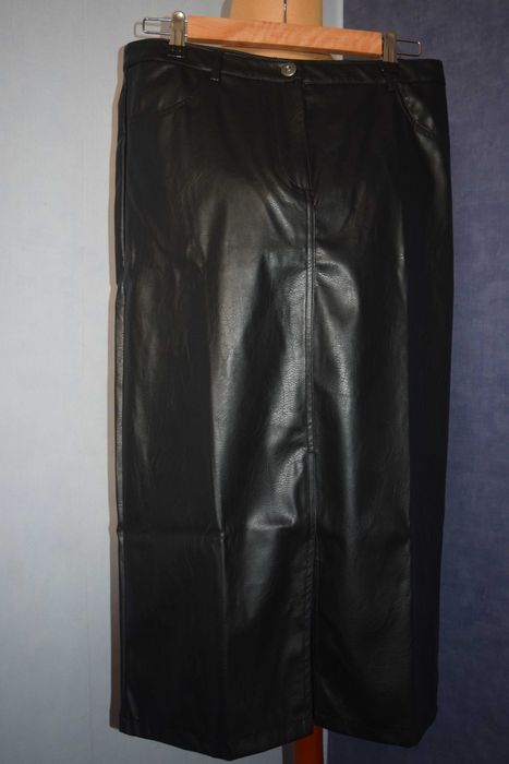 Esmara Spódnica skórzana nowa czarna_40