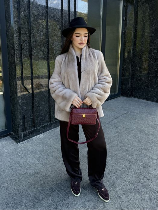 Норкова шуба люкс якості