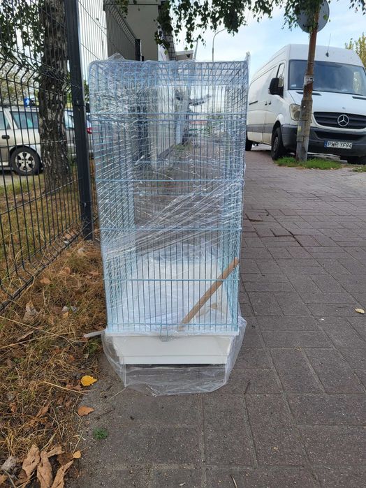 Klatka dla papug dużych i małych kanarków i zeberek