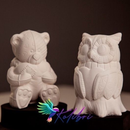 Гіпсові 3 Д фігурки розмальовки