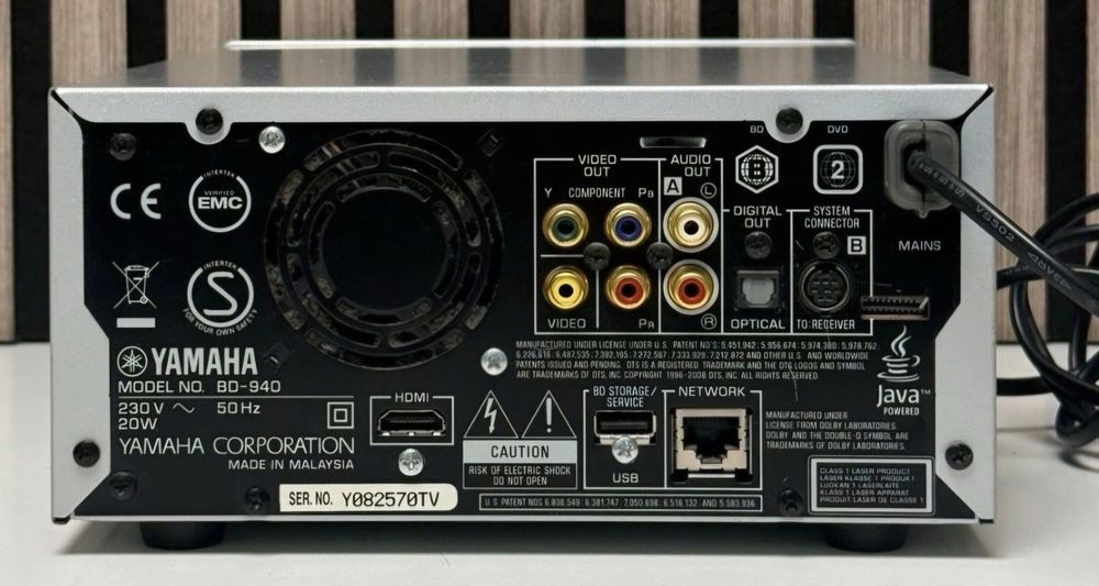 Wieża Yamaha MCR-940 Blue-ray BD-940, Bluetooth, DVD. R-840