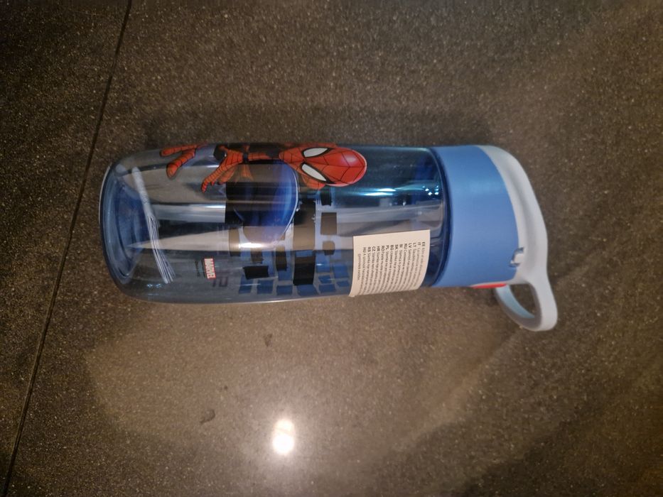 Bidon spider man blokada korka silikon końcówka lekki